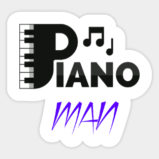 Piano man Sticker